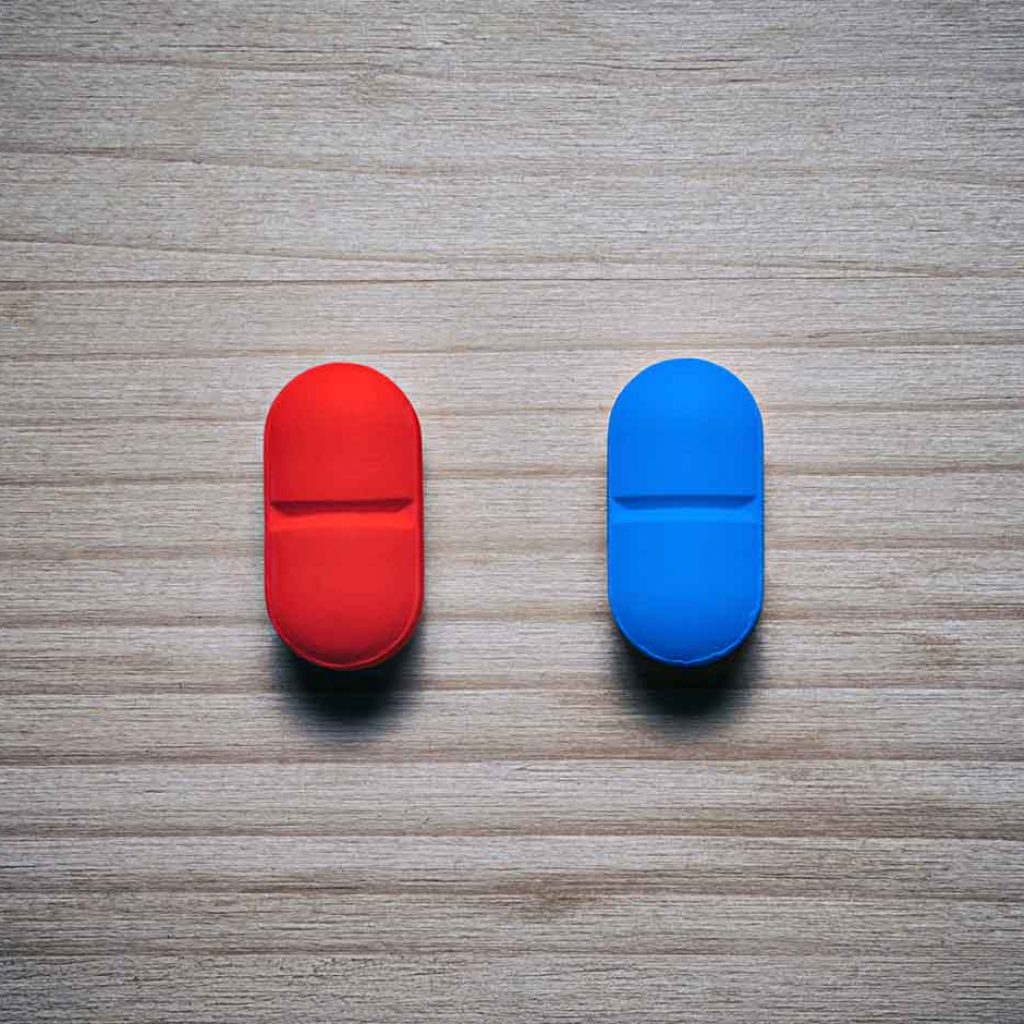 red pill vs blue pill